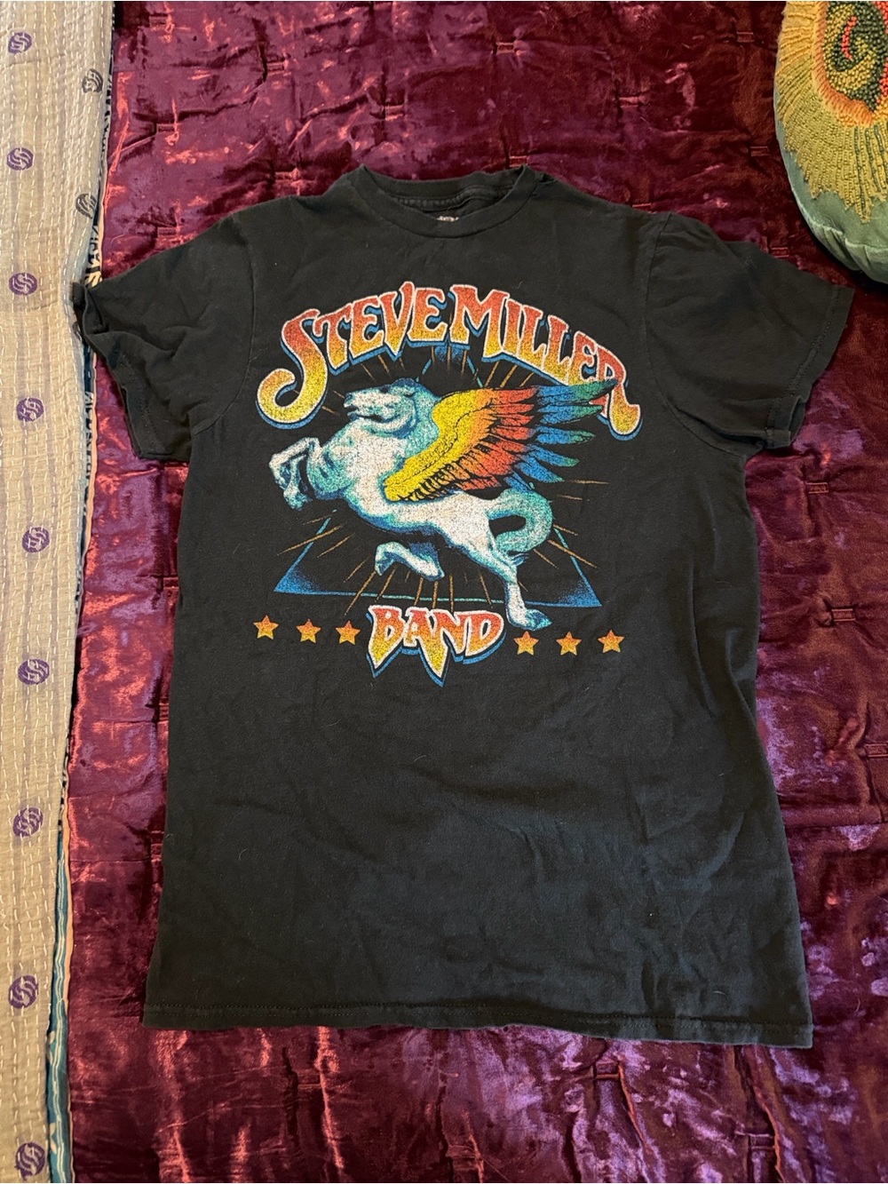 Steve Miller Well Loves Graphic Tee with Colorful Pegasus